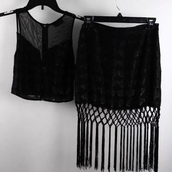 Astr Dresses & Skirts - ASTR Two Piece Set Fringe Outfit